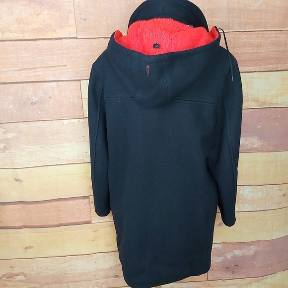 Vintage duffle coat woolblend faux fur lining Made in Canada - Picture 8 of 10